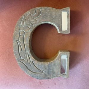Letter “C” Block with Hanging Hook